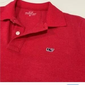 Vineyard vines cotton red polo shirt XL